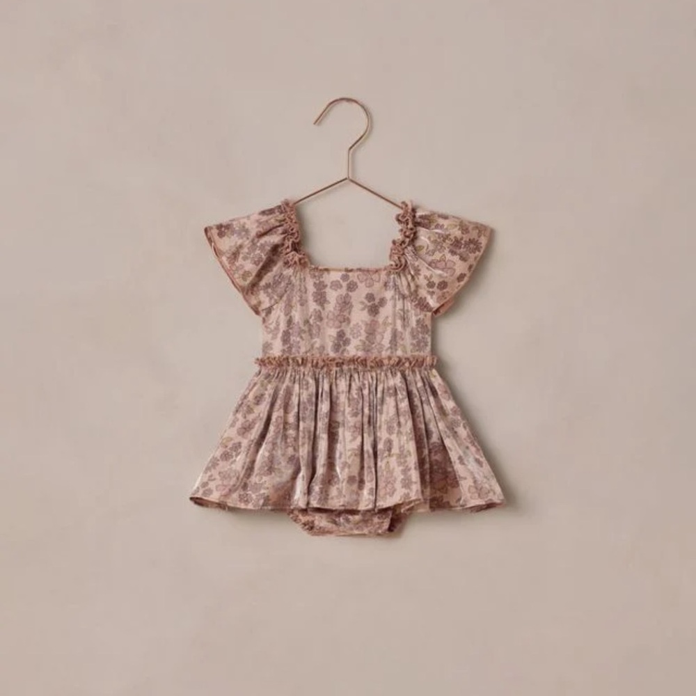 NOR Floral Baby Dress with Ruffles